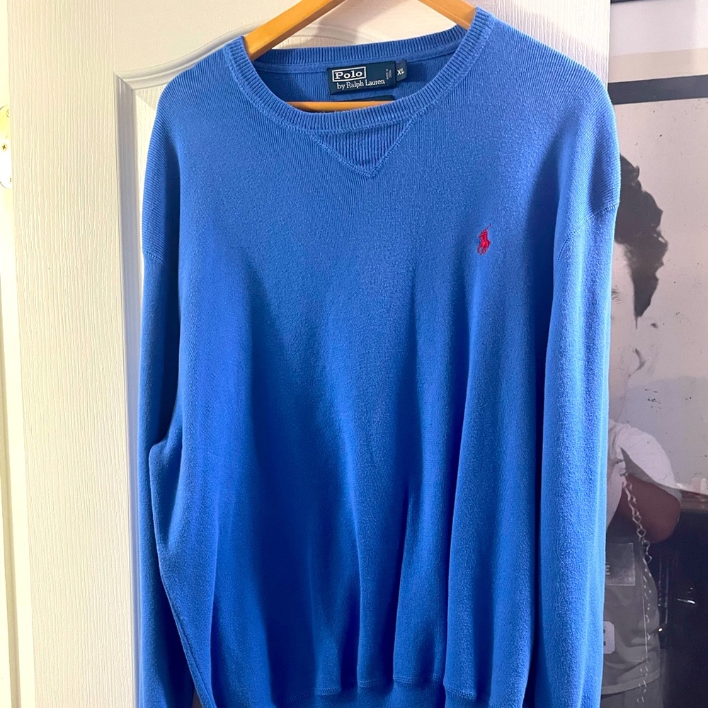 Polo Ralph Lauren blue sweater size XL